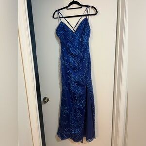 Women’s dress - Lulu’s blue detailed dress